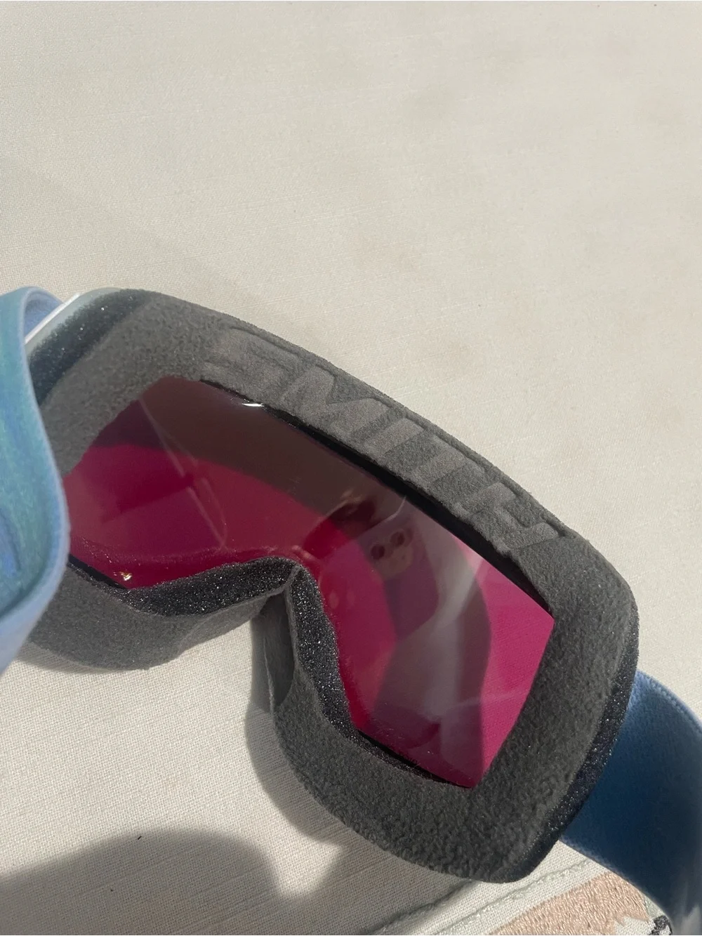 SMITH Squad Riot Cylindrical ChromaPop Blue Frame Ski/Snowboarding Goggles & Acc
